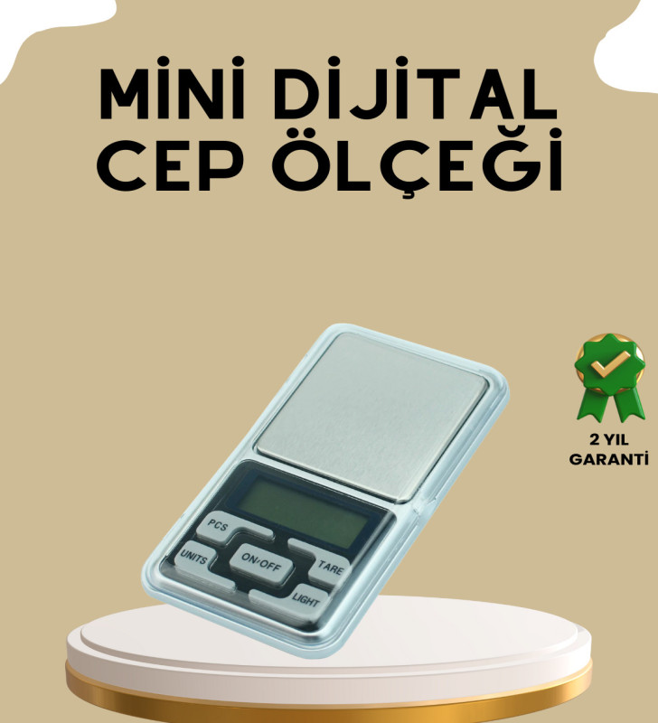 Kapaklı Dijital Cep Terazisi Hassasiyet 300 Gr - Lisinya