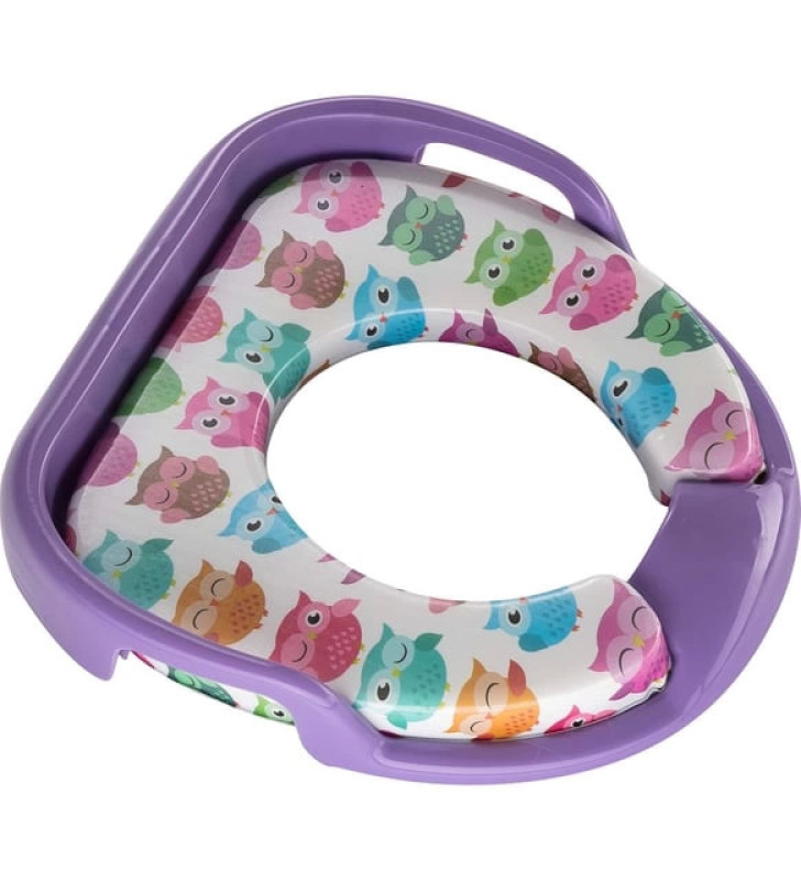 Softy Jumbo Kids Çocuk-Bebek Yanlardan Tutmalı Yumuşak Süngerli Klozet Kapağı Adaptörü ( Lisinya )