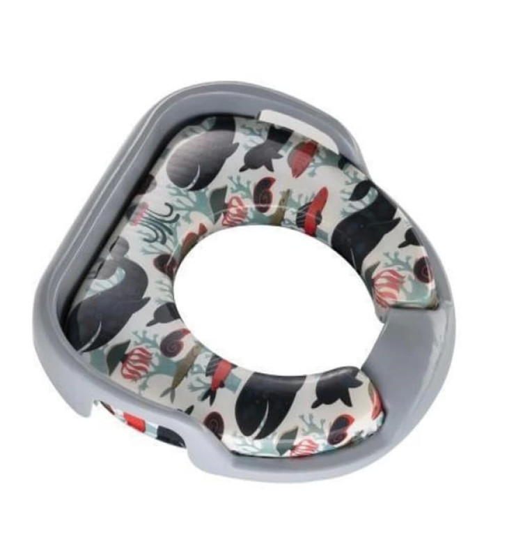 Softy Jumbo Kids Çocuk-Bebek Yanlardan Tutmalı Yumuşak Süngerli Klozet Kapağı Adaptörü ( Lisinya )