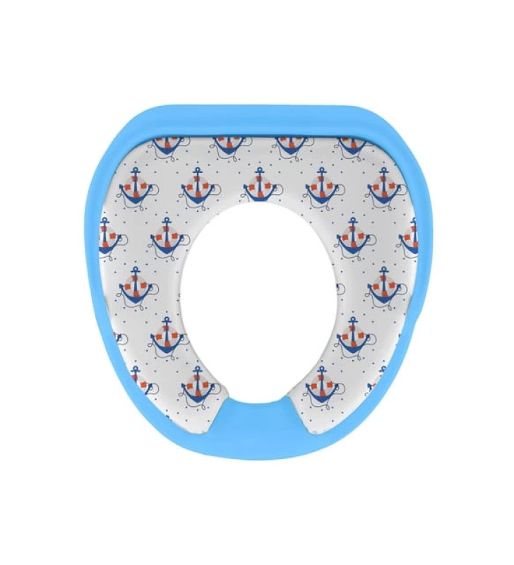 Softy Jumbo Kids Çocuk-Bebek Yanlardan Tutmalı Yumuşak Süngerli Klozet Kapağı Adaptörü ( Lisinya )