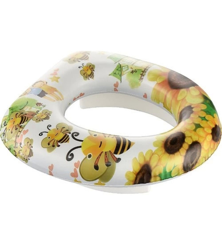 Baby Kids Çocuk-Bebek Pratik Yumuşak Süngerli Desenli Klozet Adaptörü ( Lisinya )