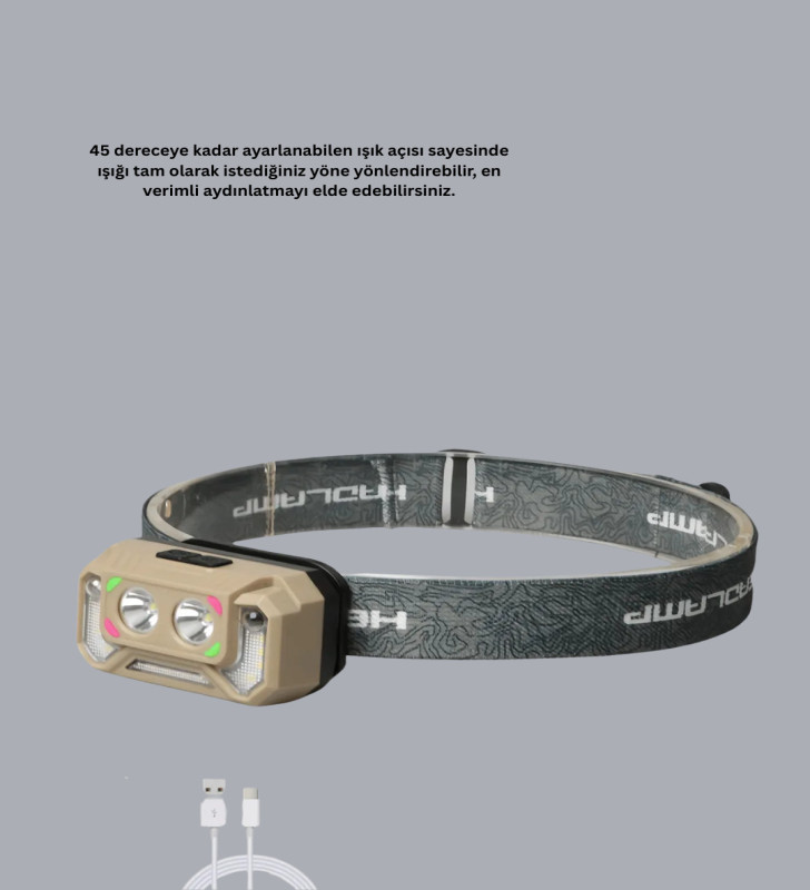El Sallama Sensörlü LED Far Ayarlanabilir Işık Açısı - Lisinya
