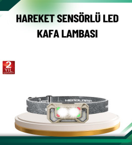 Şarjlı Wave Sensörlü LED Kafa Feneri Outdoor Kullanım - Lisinya