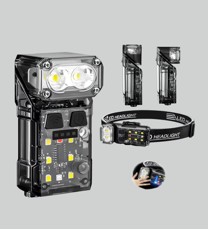 Kamp ve Outdoor İçin LED Far 10 Saat Pil Sensörlü Manyetik - Lisinya