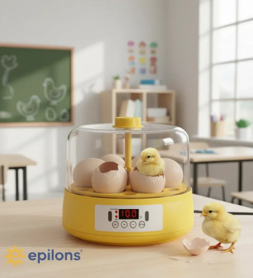 Mini Otomatik Ev Tipi Kuluçka: Elektrikli Tavuk ve Kuş Kuluçka Makinesi 6 Yumurtalı MX-6 ( Lisinya )