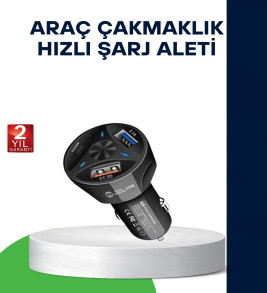 55W Hızlı Araç Şarj Cihazı Quick Charge 3.0 ve PD Destekli - Lisinya