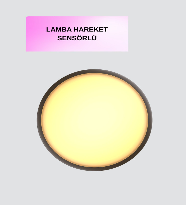 Hareket Algılayan LED Gece Lambası Mıknatıslı Duvar Montajlı - Lisinya