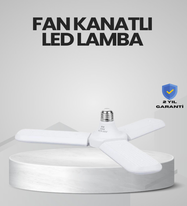 Enerji Tasarruflu LED Ampül 60 Watt 4 Kollu Beyaz Işık - Lisinya