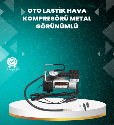 Ağır Hizmet Tipi Oto Kompresör 140 PSI Manometreli - Lisinya