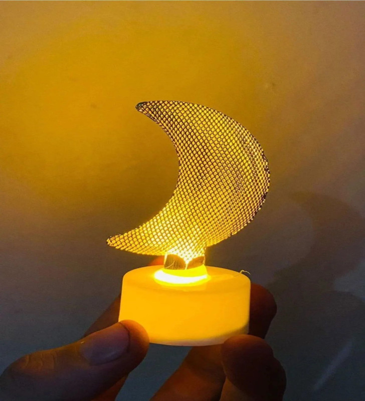 Dekoratif Led Lamba Metal Kaliteli Hediyelik 2 Adet (Lisinya)