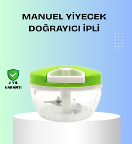 El Tipi Yiyecek Kıyıcı Üç Bıçaklı Pratik Doğrayıcı - Lisinya