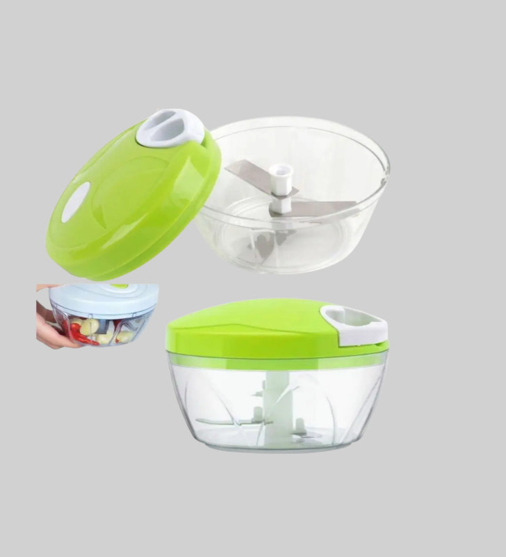 Manuel Yiyecek Doğrayıcı İpli Hızlı Pratik Sebze Kıyıcı - Lisinya