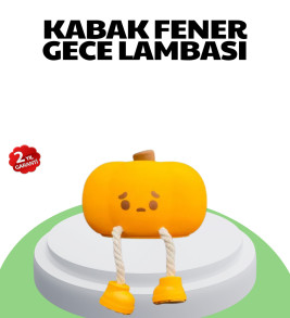 Şarjlı Pumpkin LED Masa Lambası Zamanlayıcılı Dokunmatik - Lisinya