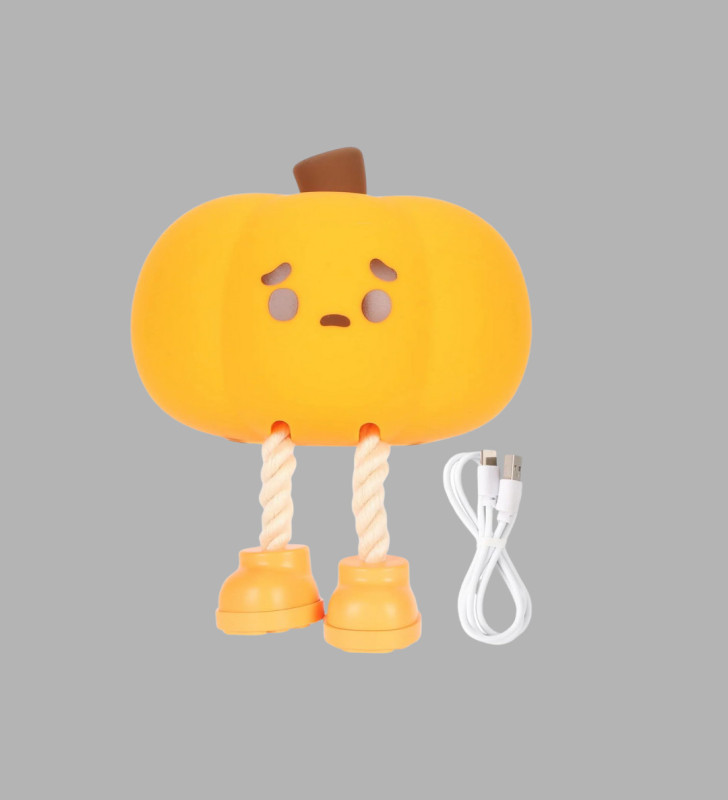 Dekoratif Pumpkin Gece Lambası Şarjlı Dokunmatik LED Işık - Lisinya