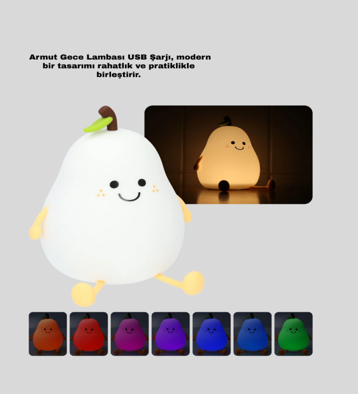 Dekoratif Armut LED Lamba Renk Ayarlı Şarj Edilebilir - Lisinya