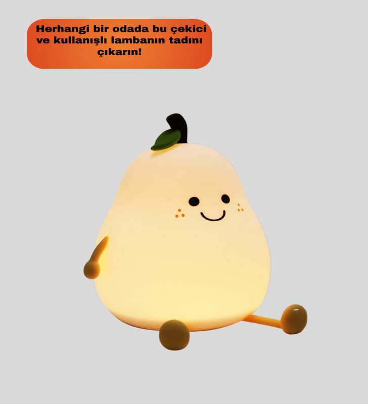 Armut Gece Lambası USB Şarjlı Ayarlanabilir LED Işık - Lisinya