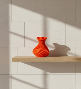 KALPLİ VAZO TURUNCU - Lisinya