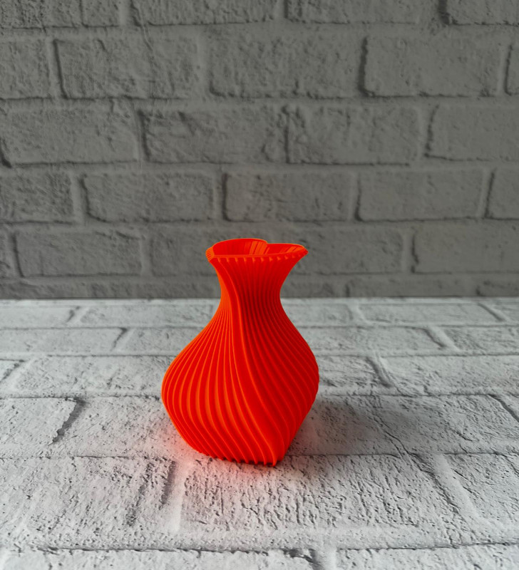 KALPLİ VAZO TURUNCU - Lisinya