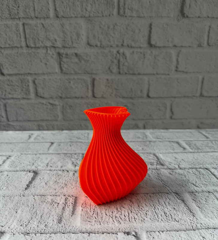 KALPLİ VAZO TURUNCU - Lisinya