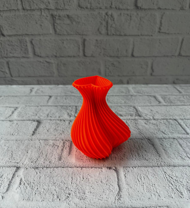 KALPLİ VAZO TURUNCU - Lisinya