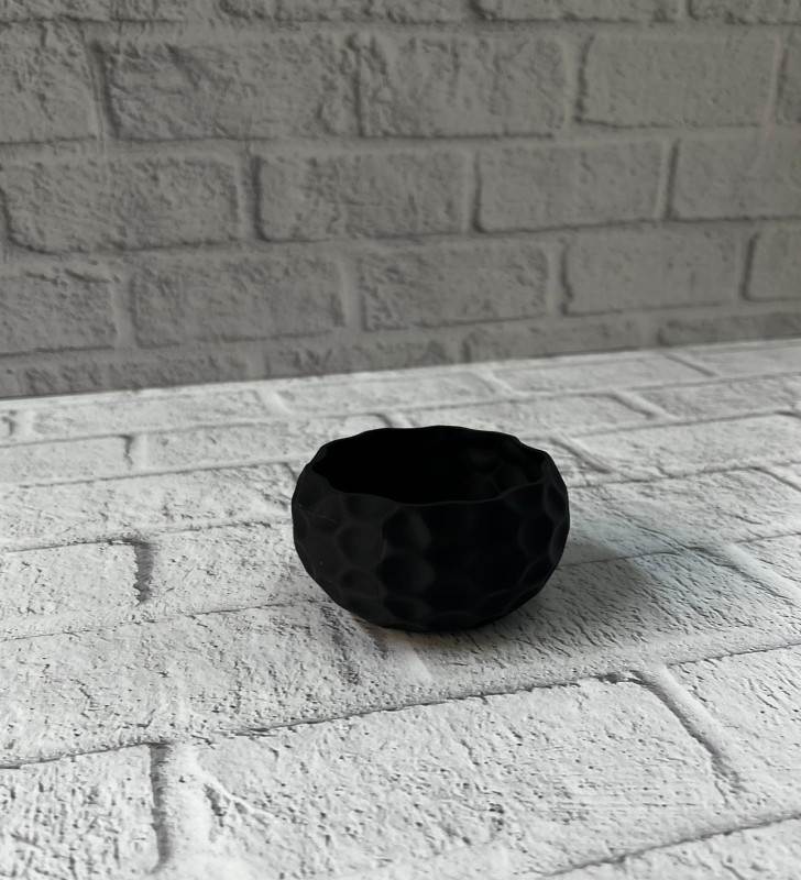 MİNİ SİYAH SAKSI - Lisinya