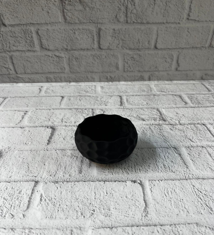 MİNİ SİYAH SAKSI - Lisinya