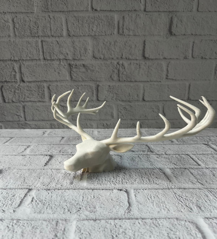 odern Geyik Başı Biblo 25 cm Zarif Masa Üstü Dekor - Lisinya