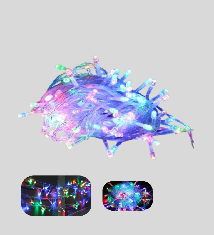 50’li LED Şeffaf Kablolu 5 m Aydınlatma Işık Süsleme Led - Lisinya