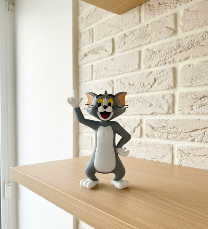 Tom Kedi Biblo 22 cm Hediyelik Dekoratif Ev Ofis Aksesuarı - Lisinya