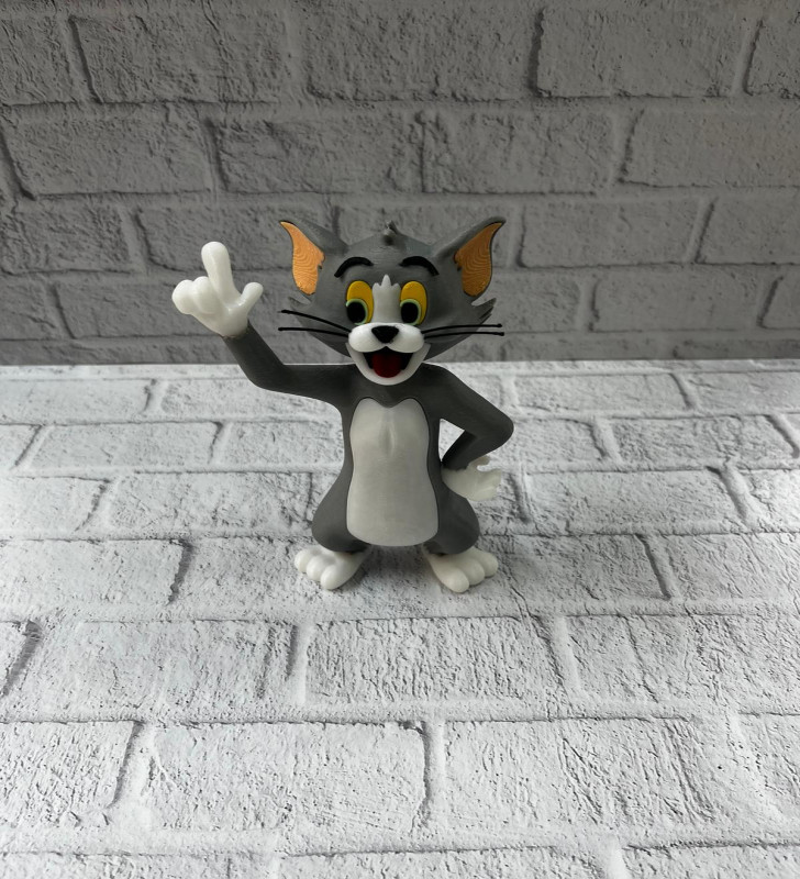 Tom Kedi Biblo 22 cm Hediyelik Dekoratif Ev Ofis Aksesuarı - Lisinya