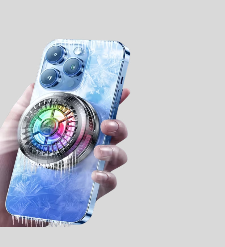 RGB Işıklı Telefon Soğutucu Fan Gaming Cooler Süper Hızlı Soğutma - Lisinya