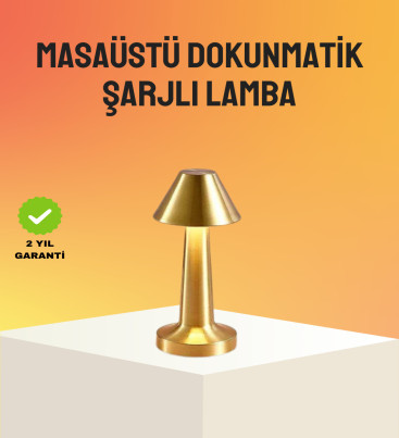 Modern Metal Masa Lambası 3 Işık Renkli Kademesiz Parlaklık Ayarlı - Lisinya