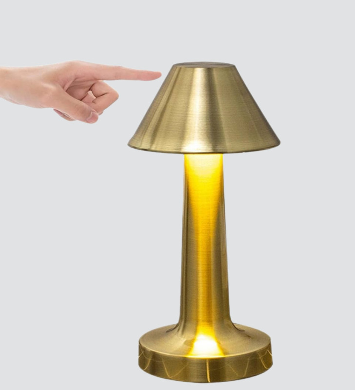 LED Masa Lambası 3 Renk Ayarlı Şarjlı Kablosuz Modern Tasarım - Lisinya