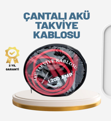 1200A Güçlü Akü Takviye Kablosu 2m Büyük Maşalı Acil Yardım - Lisinya