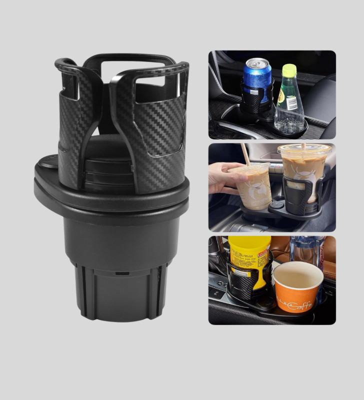 Otomobil Bardak Tutucu İkisi Bir Arada 360° Dönebilen Geniş Kapasiteli - Lisinya