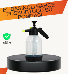 Manuel Köpük Üreten Basınçlı Sprey Şişesi 2L Temizlik ve Oto Yıkama - Lisinya