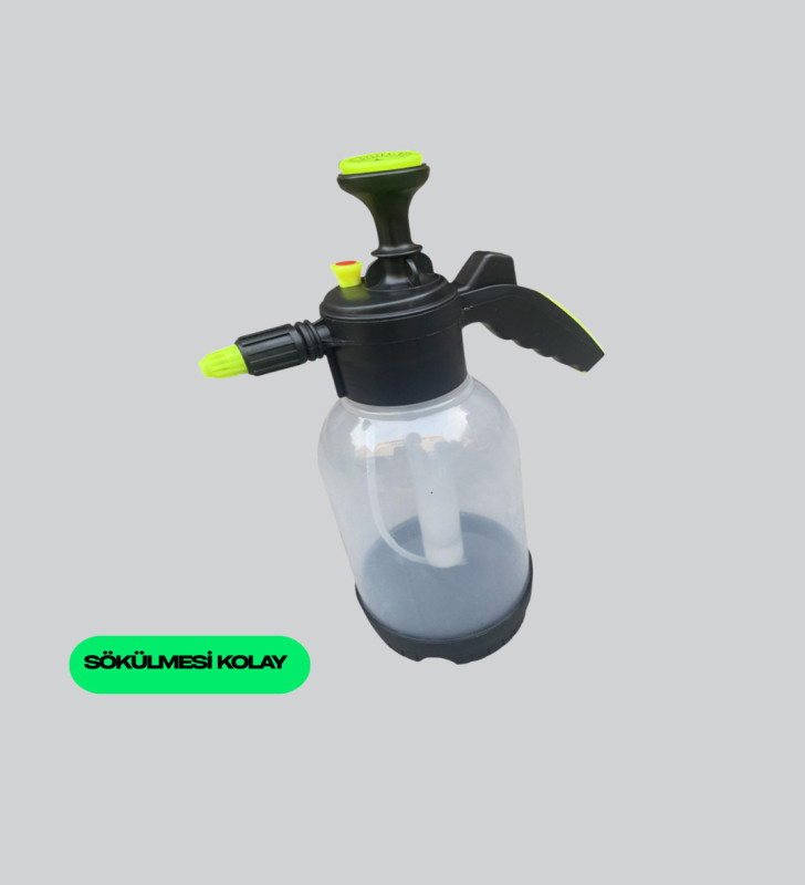 Manuel Köpük Üreten Basınçlı Sprey Şişesi 2L Temizlik ve Oto Yıkama - Lisinya