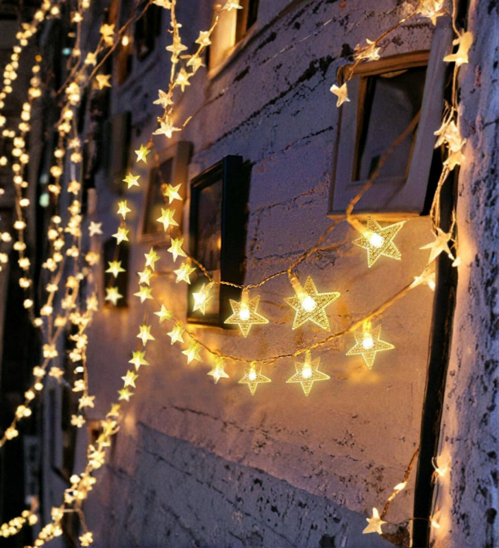 Yıldız Led Işık 5 Metre Dekoratif Aydınlatma Günışığı - Lisinya