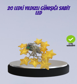 Yıldız Figürlü Led Şerit Işık 5m İç Mekan Dekor Aydınlatma - Lisinya