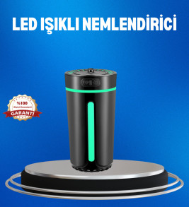 USB Bağlantılı LED’li Hava Nemlendirici Aromaterapi Buhar Difüzörü - Lisinya