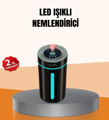Ultrasonik Nemlendirici LED Işıklı Aromaterapi Difüzör Sessiz Çalışma - Lisinya