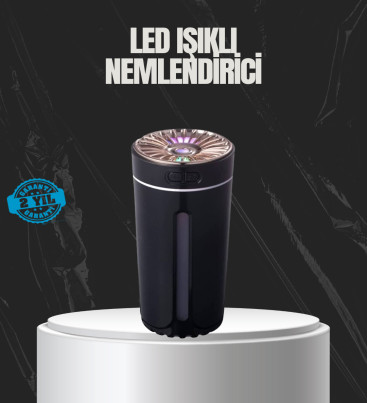 USB Aromaterapi Difüzör Ultrasonik Hava Nemlendirici LED Gece Lambalı - Lisinya