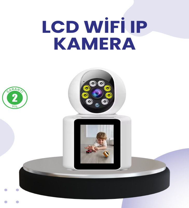 WiFi İç Mekan Kamera 2K Gece Görüşlü Çift Yönlü Görüntü Konuşma Destekli - Lisinya