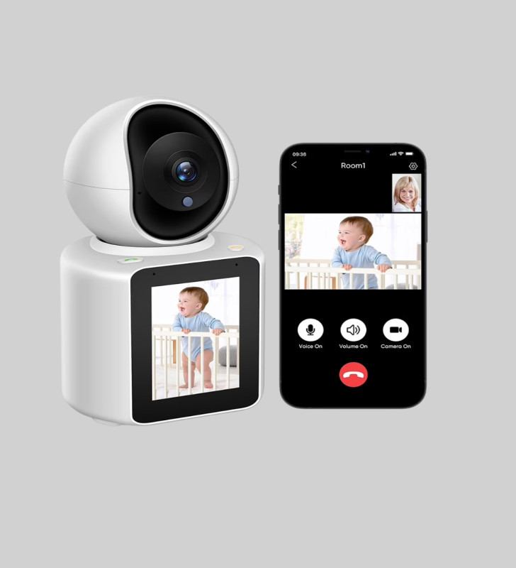 2K HD Bebek ve Yaşlı Takip Kamerası Çift Yönlü Görüş Akıllı Uyarılı - Lisinya