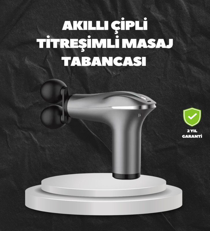 4 Başlıklı Şarjlı Masaj Tabancası Bel Sırt Boyun Bacak Kas Rahatlatıcı - Lisinya