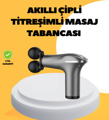 Şarjlı 4 Başlıklı Titreşimli Masaj Aleti Derin Kas Masajı Sporcu Destekli - Lisinya