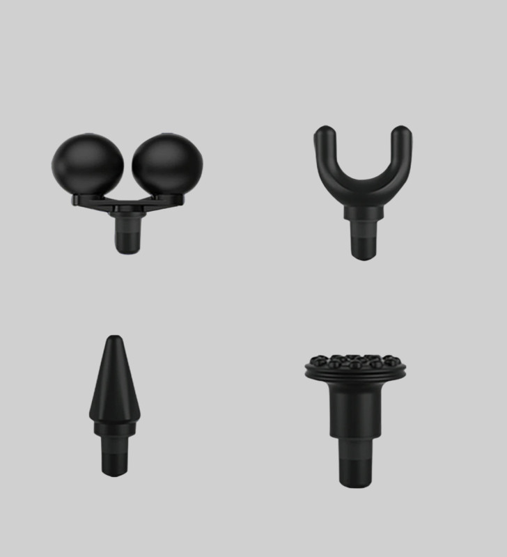 Şarjlı 4 Başlıklı Titreşimli Masaj Aleti Derin Kas Masajı Sporcu Destekli - Lisinya