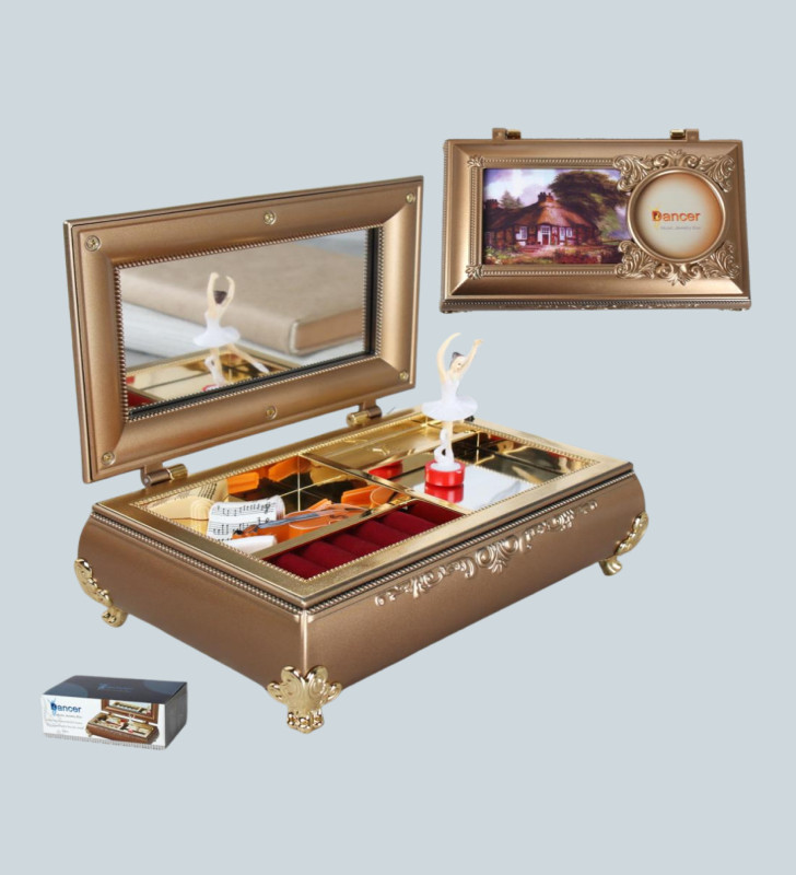 Kız Çocuk Oyuncak Piyano Görünümlü Balerinli Müzik Kutusu - Lisinya