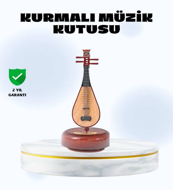 Enstrüman Şeklinde Müzik Kutusu Lüt Tasarım Melodious Music - Lisinya
