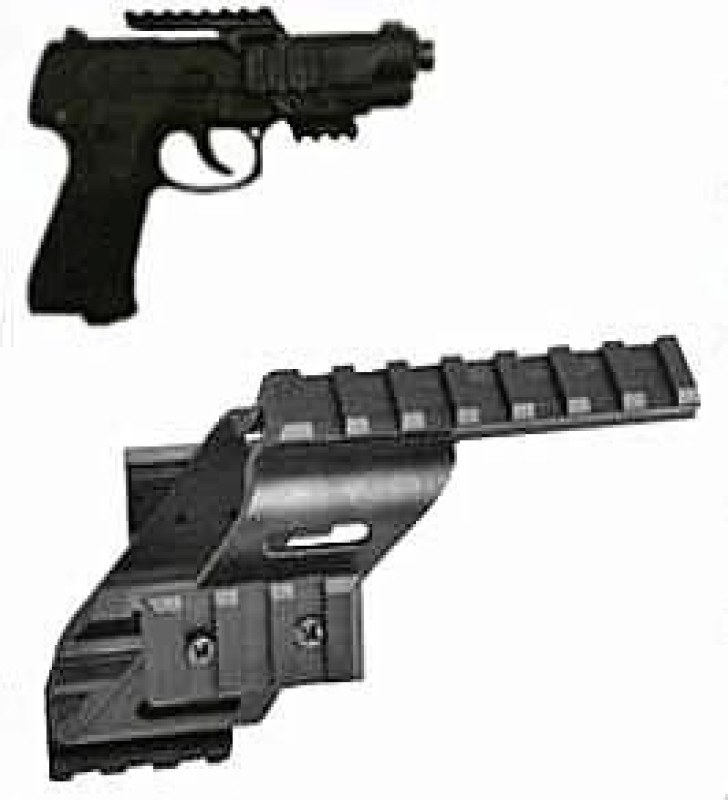 Tabanca için Polimer Naylon Fener, Lazer Üst Ray 22mm ( Lisinya )